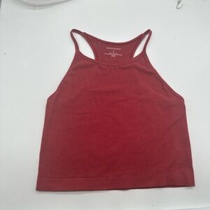 Burgundy halter tank top